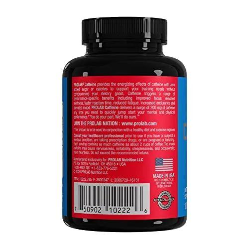 ProLab Caffeine Tablets Review: 200mg Energy Supplement image 4