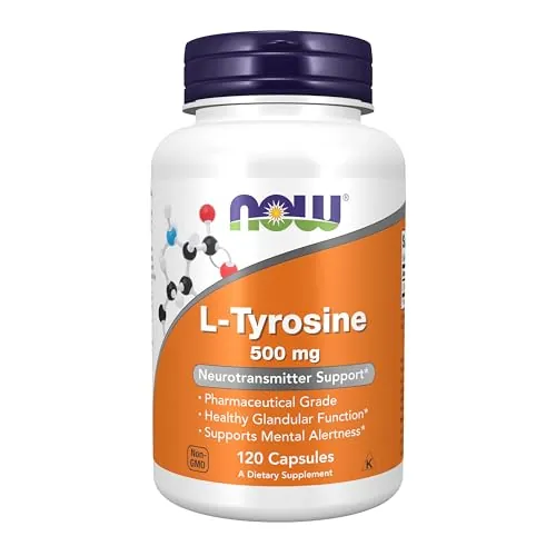 NOW L-Tyrosine 500 mg Review: Capsule Supplemen...
