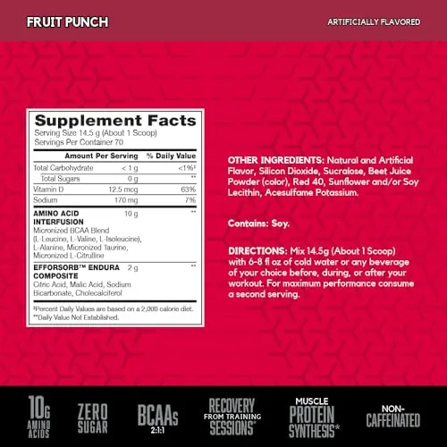 BSN Amino X Review: Caffeine-Free BCAA Powder image 2