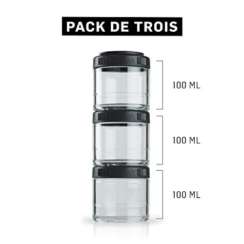 BlenderBottle GoStak 100cc 3Pak Review: Supplement Storage image 3