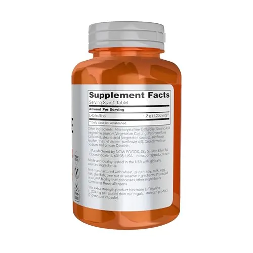 NOW Foods L-Citrulline Review: 1,200 mg Tablets image 2