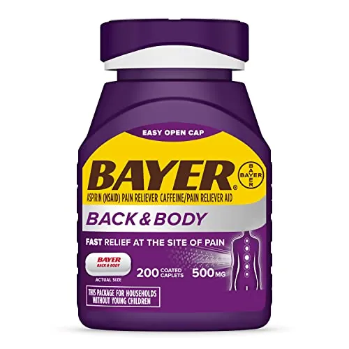 Bayer Back & Body Review: Aspirin Plus Caffeine Caplets