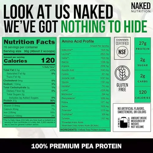 NAKED Pea Review: Unflavored Vegan Pea Protein Powder image 4