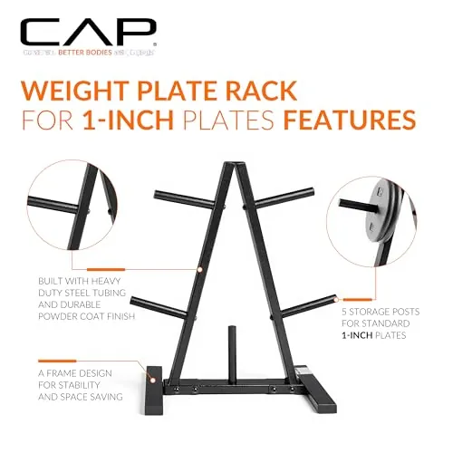 CAP Barbell 1-Inch Weight Plate Rack Review image 3