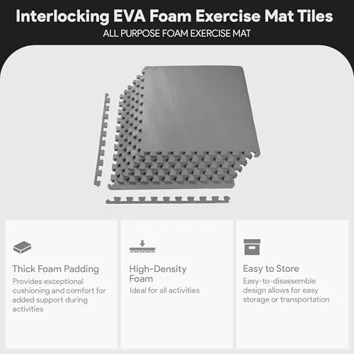 BalanceFrom Puzzle Exercise Mat Review: EVA Home Gym Tiles image 3