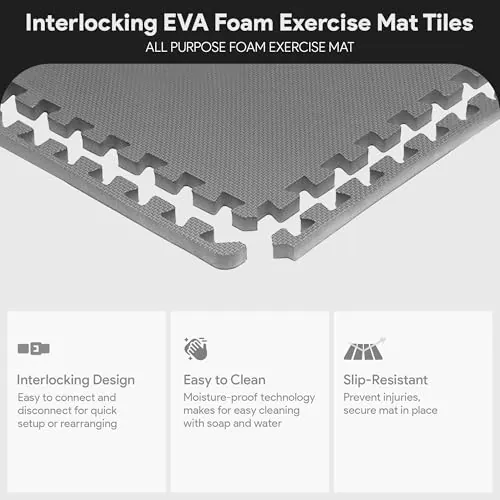 BalanceFrom Puzzle Exercise Mat Review: EVA Home Gym Tiles image 4