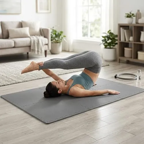 BalanceFrom Puzzle Exercise Mat Review: EVA Home Gym Tiles image 6