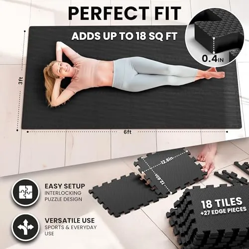 BeMaxx Gym Mats Review: EVA Interlocking Floor Tiles image 3