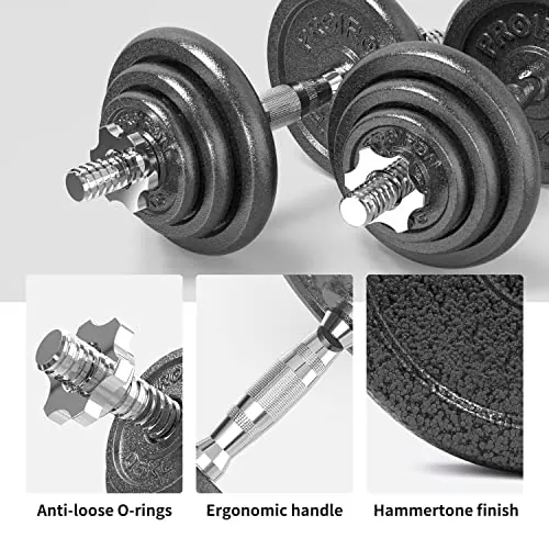 PROIRON 20kg Adjustable Dumbbell Set Review image 3