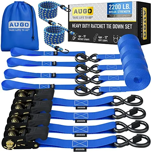 AUGO Ratchet Straps Review: Heavy-Duty Cargo Tie-Downs