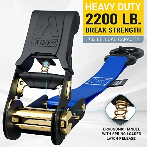 AUGO Ratchet Straps Review: Heavy-Duty Cargo Tie-Downs image 2