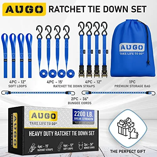 AUGO Ratchet Straps Review: Heavy-Duty Cargo Tie-Downs image 5