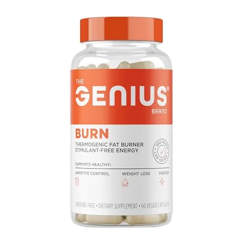 Genius Thermogenic Fat Burner, 60 Diet Veggie P...