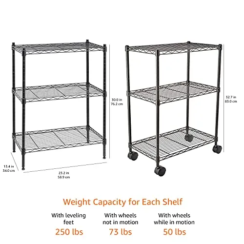 Amazon Basics 3-Shelf Storage Shelving Unit Review image 4