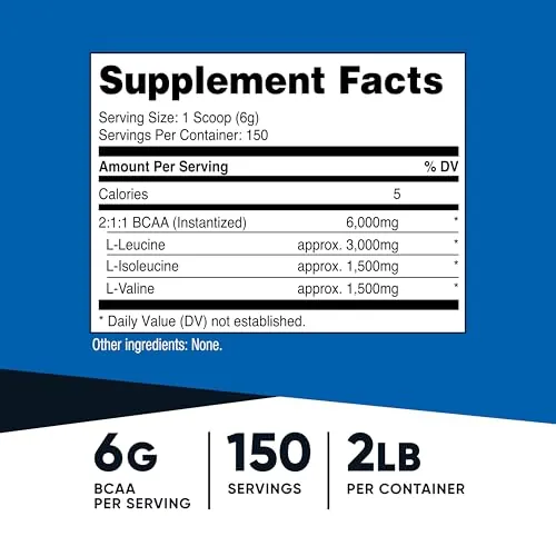 Nutricost BCAA Powder 2:1:1 Review: 150-Serving Analysis image 2