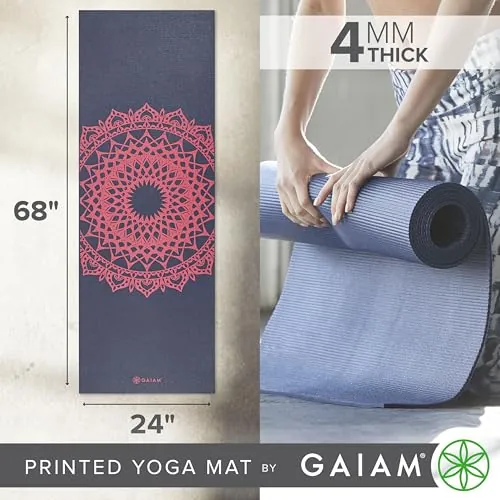 Gaiam Print Yoga Mat Review: Non-Slip Yoga & Pilates Mat image 4