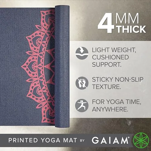 Gaiam Print Yoga Mat Review: Non-Slip Yoga & Pilates Mat image 5