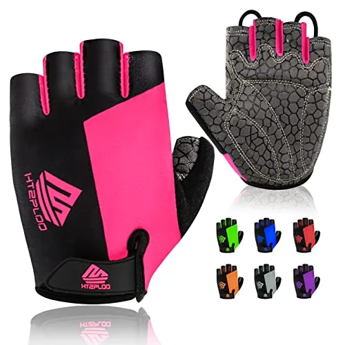HTZPLOO Bike Gloves Review: Half-Finger Cycling...
