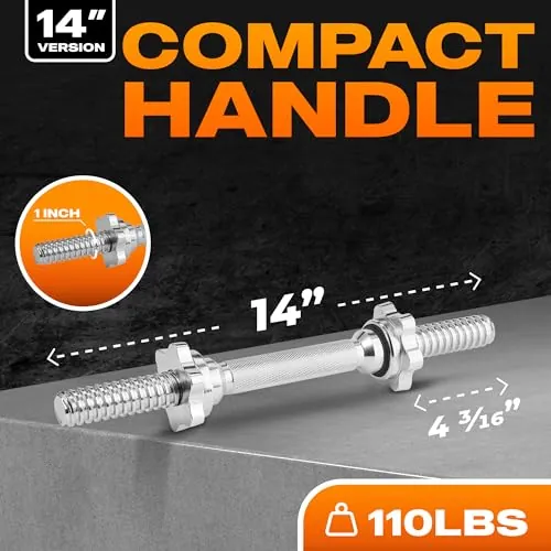 Yes4All Threaded Dumbbell Handles Review image 2