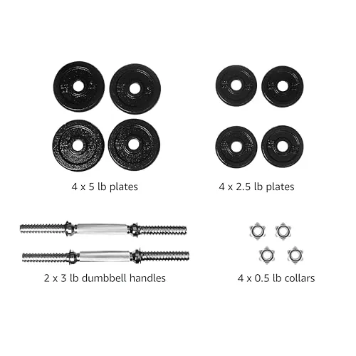 Amazon Basics Adjustable Dumbbell Review: 38 lb Set image 3
