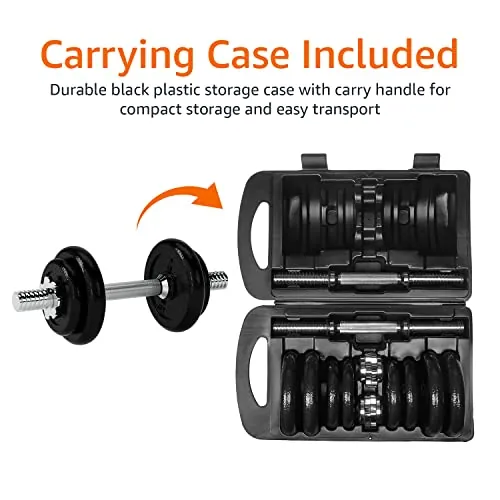 Amazon Basics Adjustable Dumbbell Review: 38 lb Set image 5