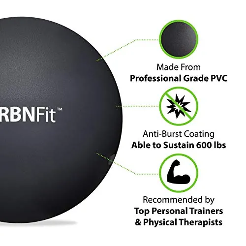 URBNFit Mini Exercise Ball 9 Review: Pilates Ball Analysis image 2