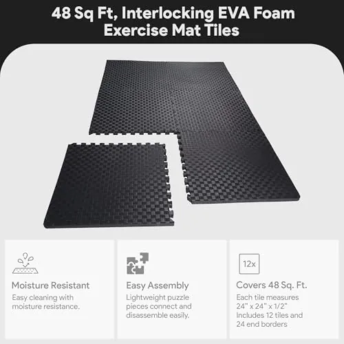 BalanceFrom EVA Interlocking Exercise Tile Mat Review image 4
