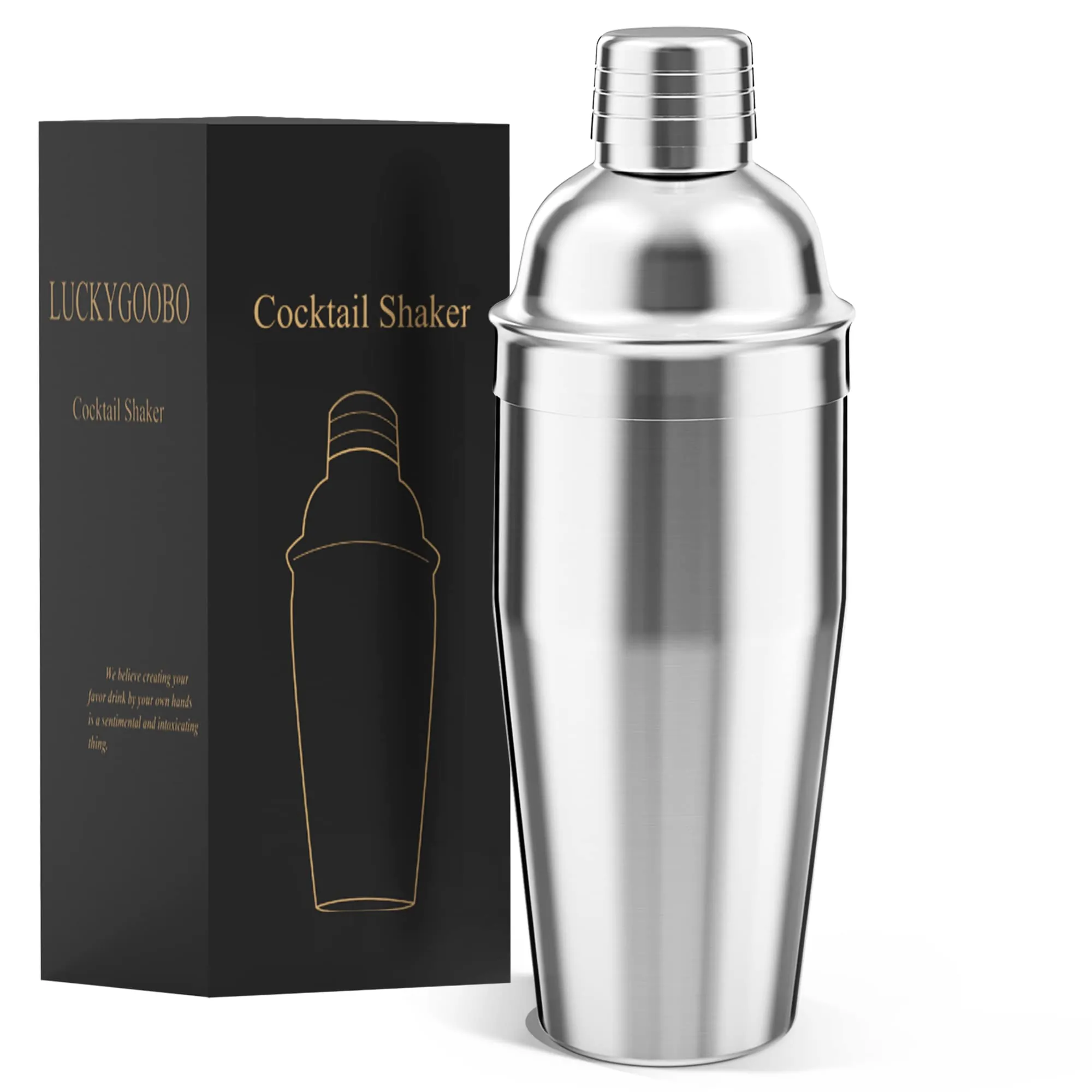 LUCKYGOOBO Cocktail Shaker Review: 24 oz Bar Shaker