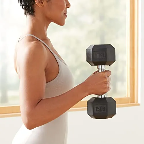 Amazon Basics Rubber Hex Dumbbell Review image 7