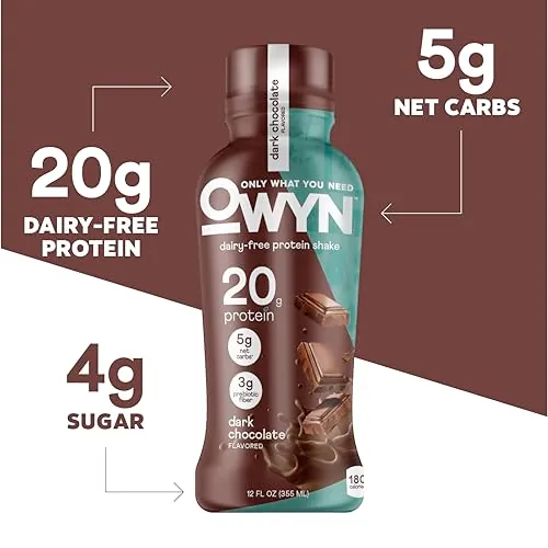 OWYN Dark Chocolate Plant-Based Protein Shake Review image 4