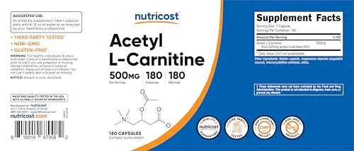 Nutricost ALCAR 500mg Review: Carnitine Supplement image 6