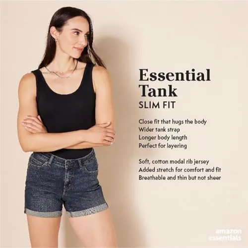 Amazon Essentials Slim-Fit Scoop Neck Tank Top Review image 2