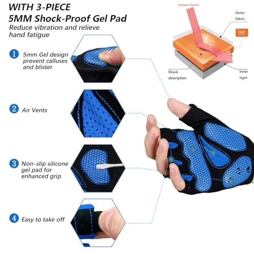 MOREOK Cycling Gloves Review: Gel Padded Bike Gloves image 2