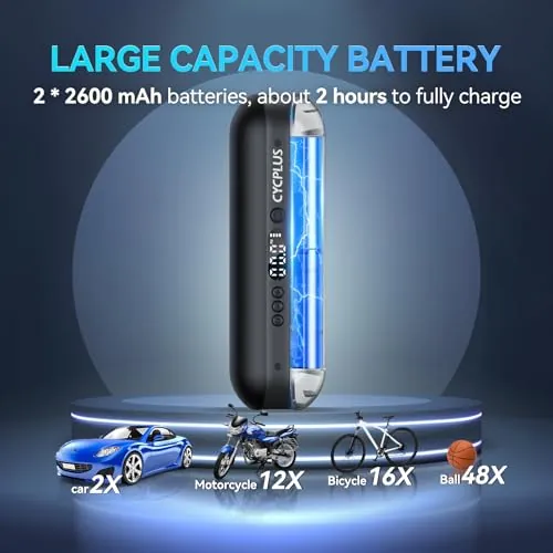 CYCPLUS Electric Air Compressor Portable Bicycle Pump Review image 3