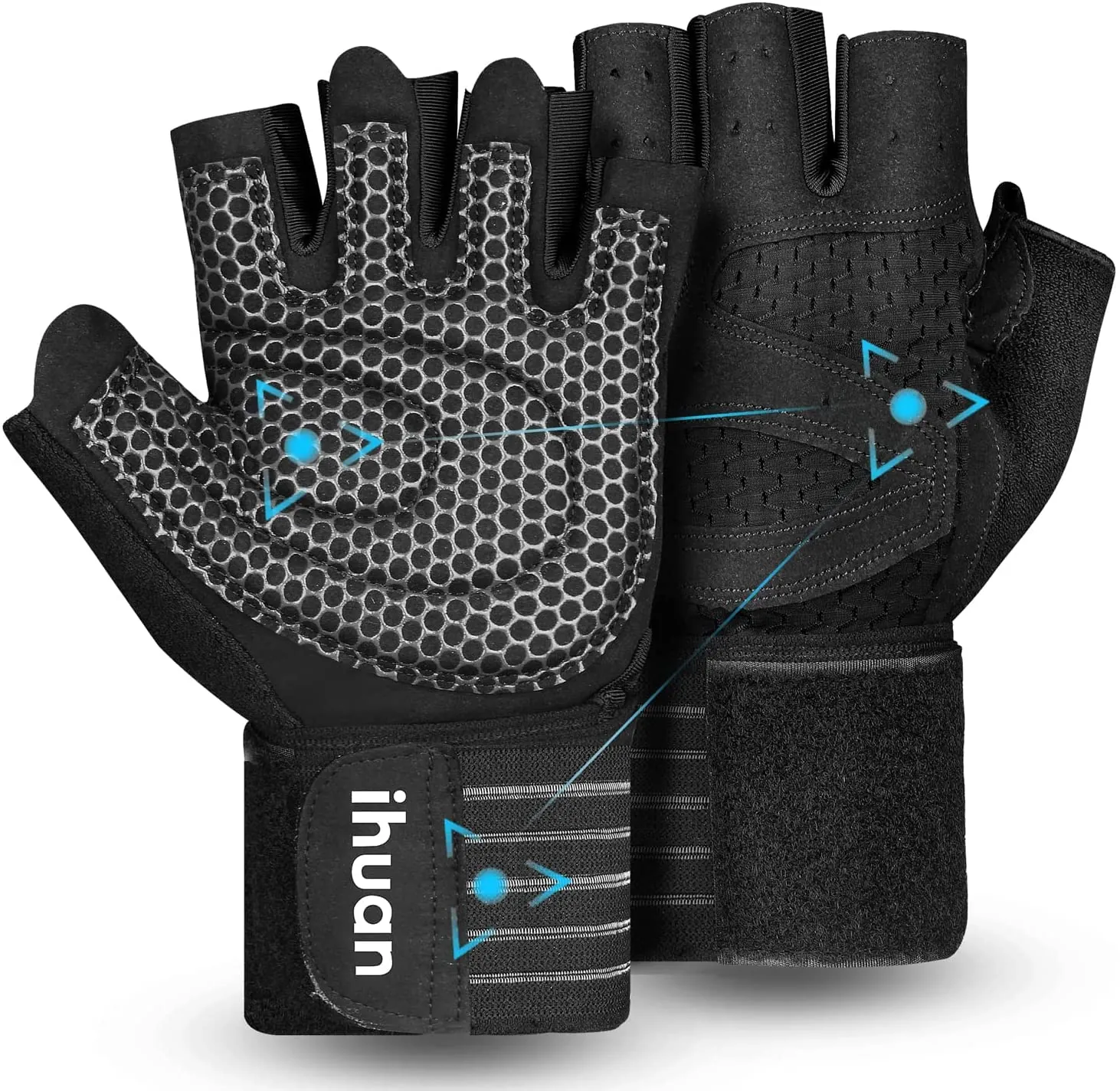 ihuan Workout Gloves Review: Lifting Gloves with Wrist Wraps image 8