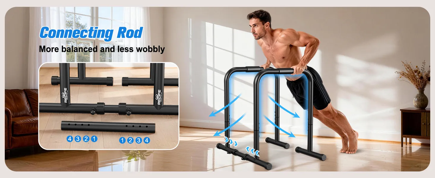RELIFE Dip Station Review: Adjustable Calisthenics Stand image 9