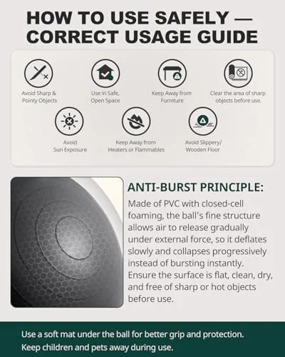Trideer Exercise Ball Review: Stability Ball Analysis image 3