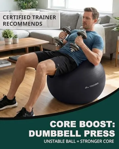 Trideer Exercise Ball Review: Stability Ball Analysis image 5