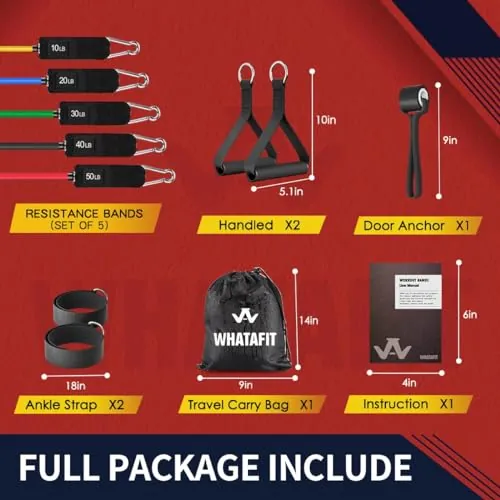 WHATAFIT Resistance Bands Review: Home Workout Band Set image 5