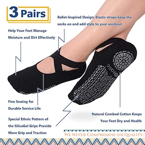 Ozaiic Pilates Socks Review: Non-Slip Grip Yoga Socks image 4
