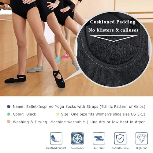 Ozaiic Pilates Socks Review: Non-Slip Grip Yoga Socks image 6