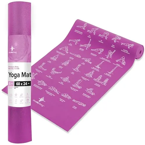 NewMe Fitness Yoga Mat Review: Printed Pose Exercise Mat