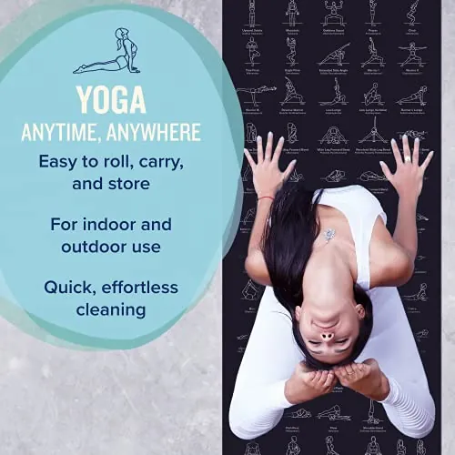 NewMe Fitness Yoga Mat Review: Printed Pose Exercise Mat image 5