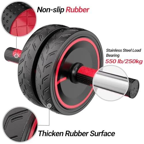 READAEER Ab Roller Review: Dual-Wheel Home Gym Analysis image 2
