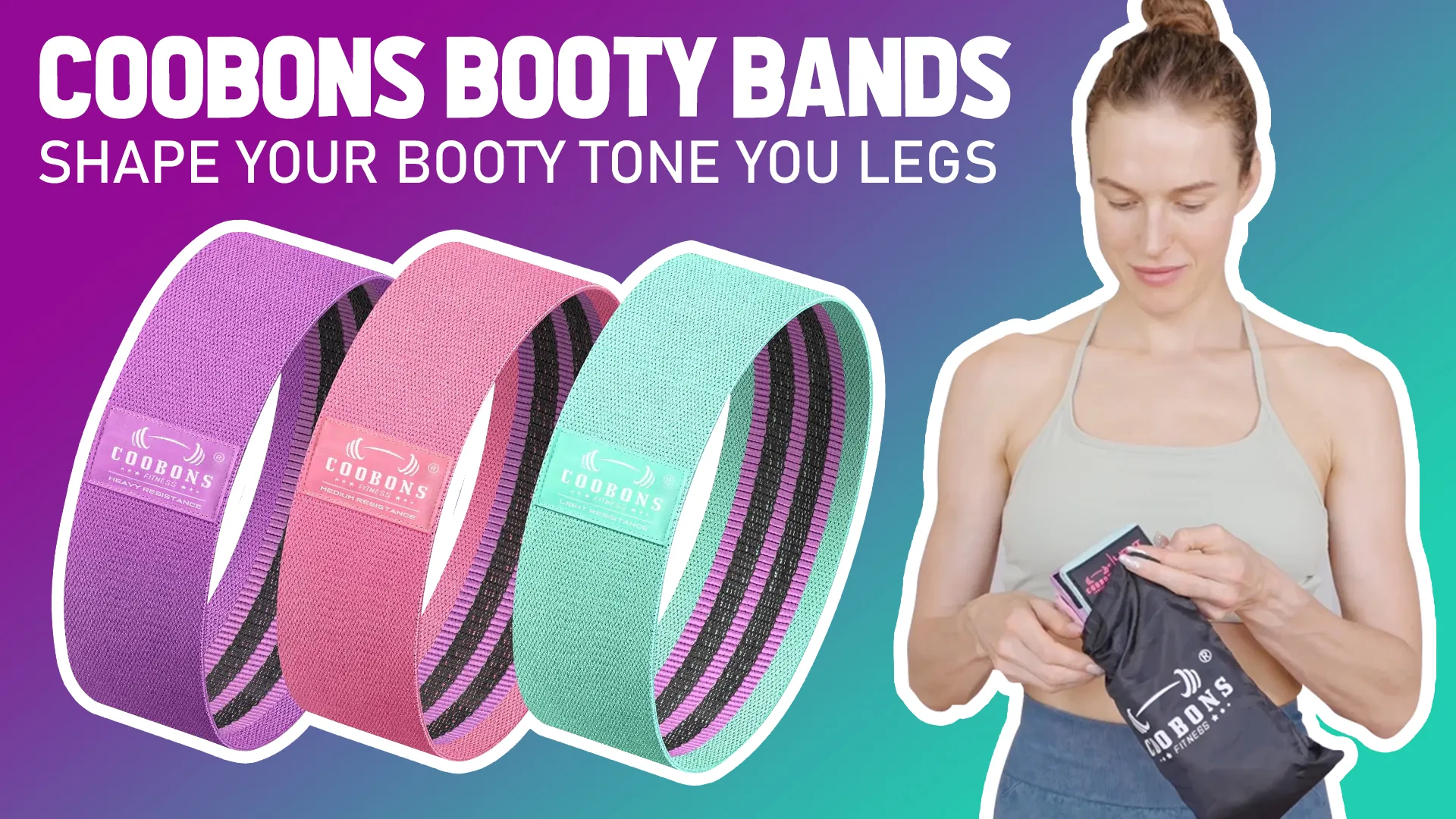 COOBONS FITNESS Fabric Resistance Bands Review image 7