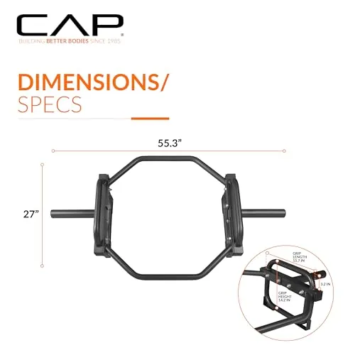 CAP Barbell Olympic Trap Bar Review: Hex Bar Analysis image 4