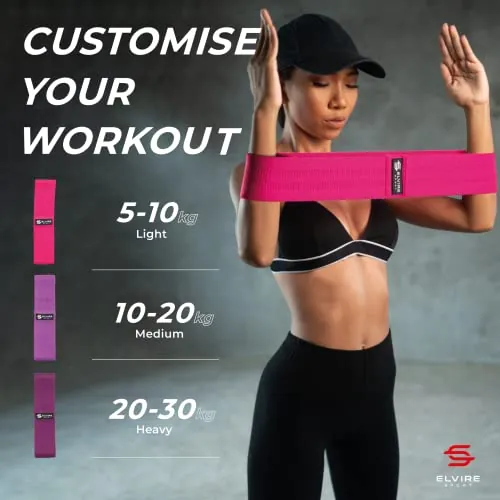 ELVIRE Fabric Resistance Bands Review: Home Workout Set image 2