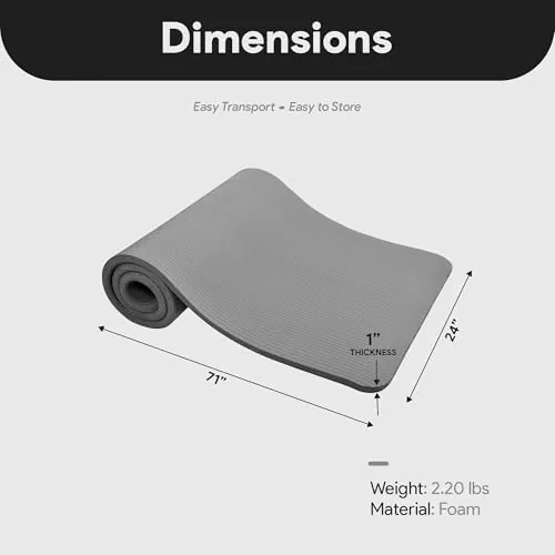 BalanceFrom 1-Inch Yoga Mat Review: Exercise Mat Analysis image 4