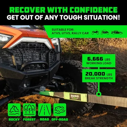 Rhino USA Recovery Tow Strap Review: Offroad Recovery Strap image 4