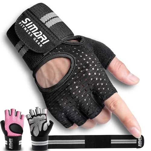 SIMARI Workout Gloves Review: Grip and Wrist Su...